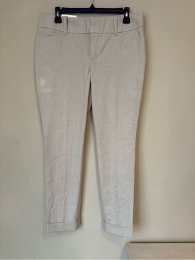 Calvin Klein Beige Cropped Dress Pants